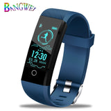 BANGWEI 2018 New Smart Wristband Heart Rate Tracker Blood Pressure Oxygen Fitness wrisband IP68 Waterproof Smart watch Men women