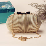 Fashion Women Ruched Clutch Evening Bag