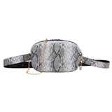 Snake Pattern Chain Shoulder Waist Bags