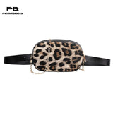 Snake Pattern Chain Shoulder Waist Bags